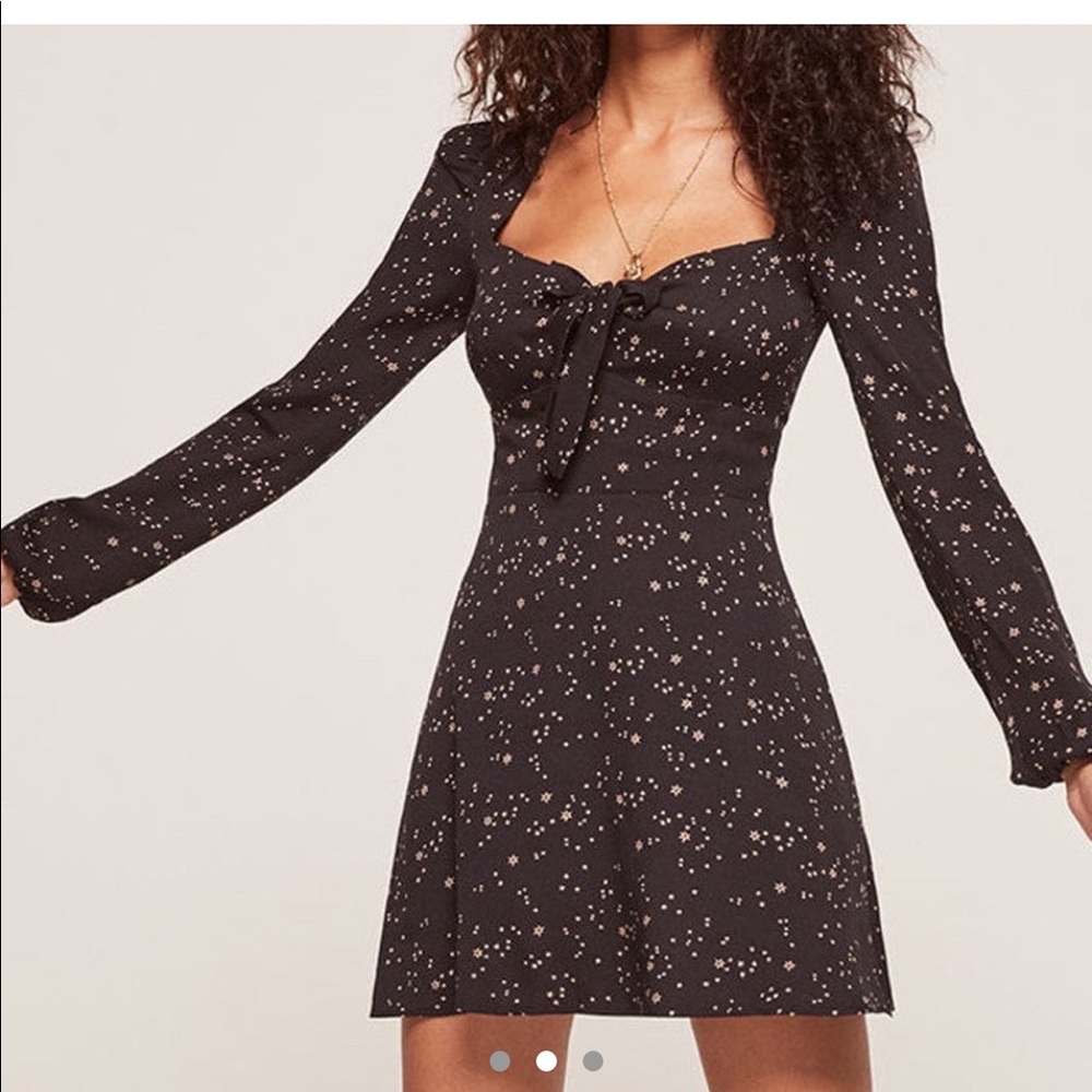 Reformation Valentine Galactic Pattern Dress